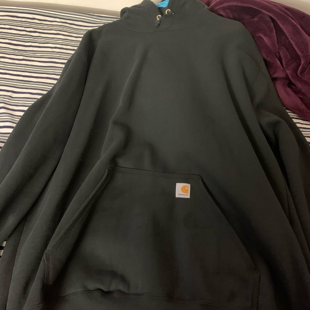 Midweight  hooded Carhartt Logo black  2XL tall